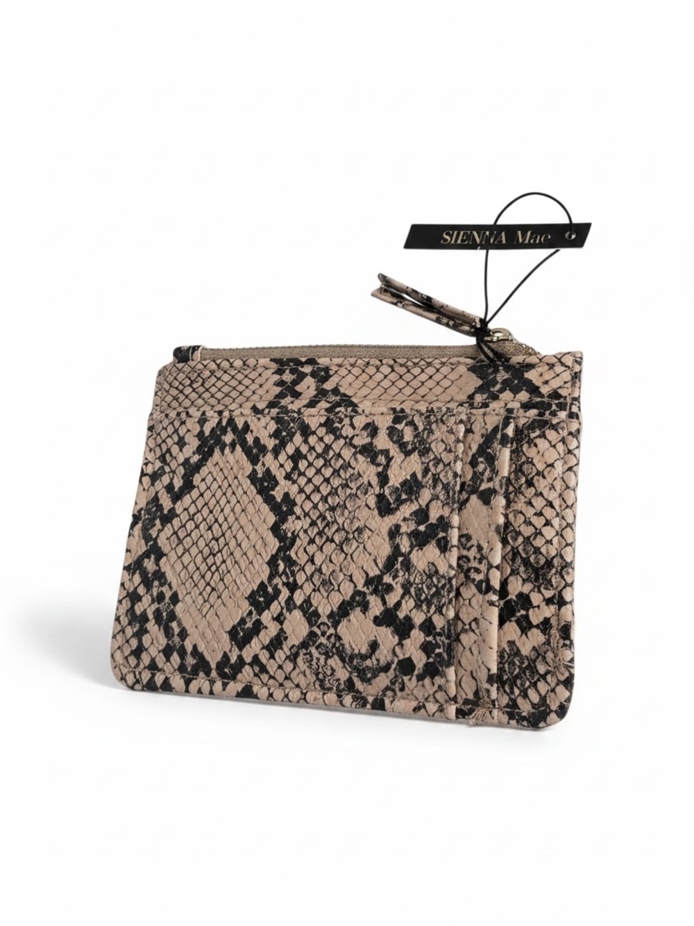 Sienna Mae Faux Snakeskin Small Wallet NWT| Holds 3 Credit Cards + Zipper Pocket